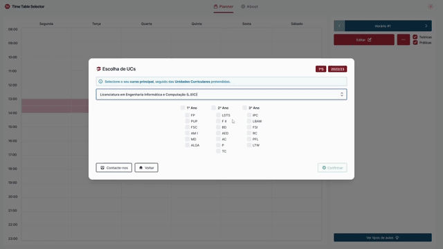 Time Table Selector: Media 1